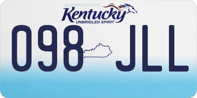 KY license plate 098JLL