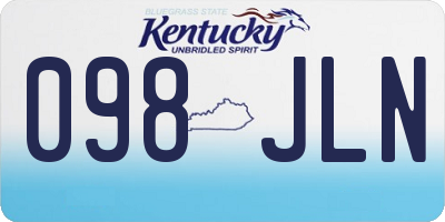 KY license plate 098JLN
