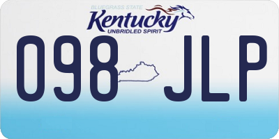 KY license plate 098JLP