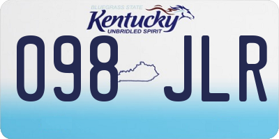 KY license plate 098JLR