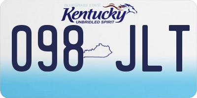 KY license plate 098JLT
