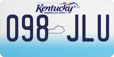 KY license plate 098JLU