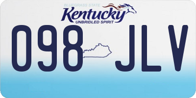 KY license plate 098JLV