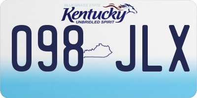 KY license plate 098JLX