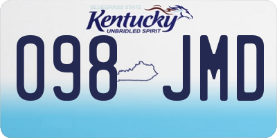 KY license plate 098JMD