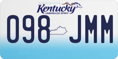 KY license plate 098JMM