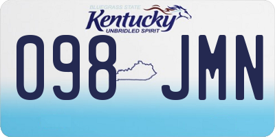 KY license plate 098JMN