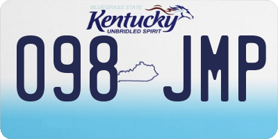 KY license plate 098JMP
