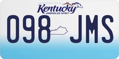 KY license plate 098JMS
