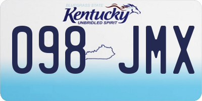 KY license plate 098JMX