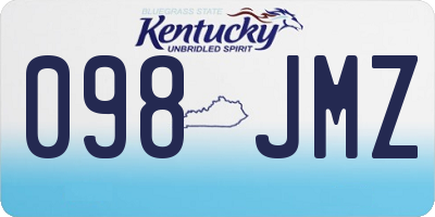 KY license plate 098JMZ