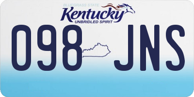KY license plate 098JNS