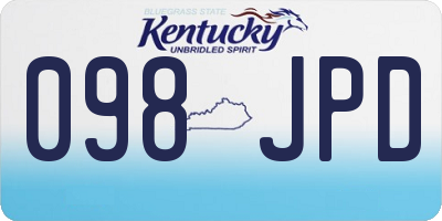 KY license plate 098JPD