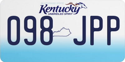 KY license plate 098JPP