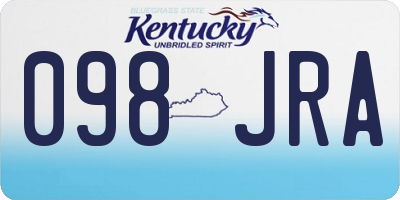 KY license plate 098JRA