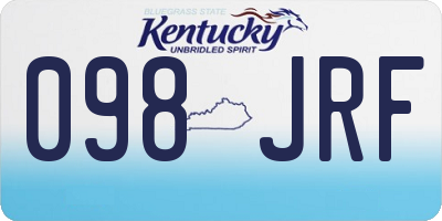 KY license plate 098JRF