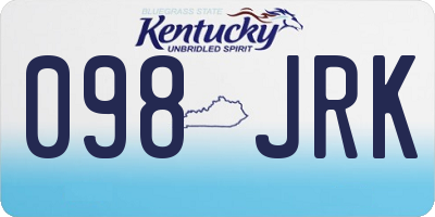 KY license plate 098JRK