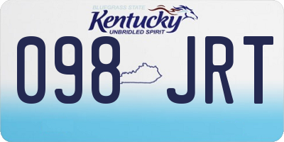 KY license plate 098JRT