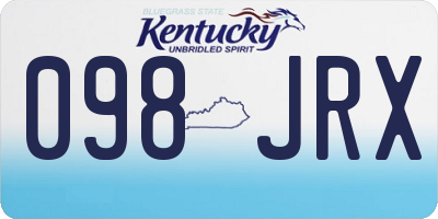 KY license plate 098JRX