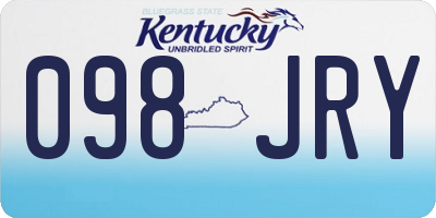 KY license plate 098JRY