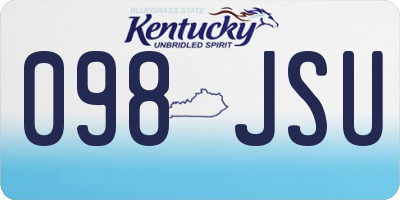 KY license plate 098JSU