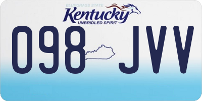KY license plate 098JVV