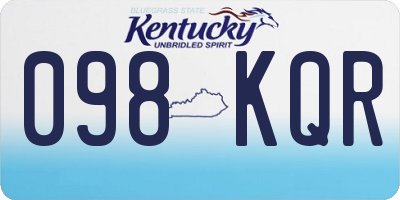 KY license plate 098KQR