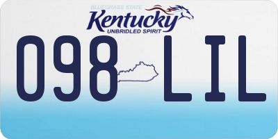 KY license plate 098LIL