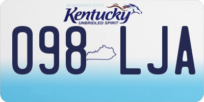 KY license plate 098LJA