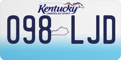KY license plate 098LJD