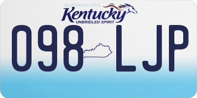 KY license plate 098LJP