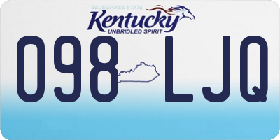 KY license plate 098LJQ