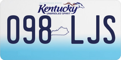 KY license plate 098LJS