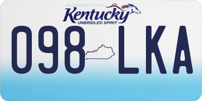 KY license plate 098LKA