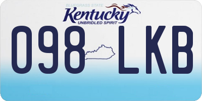 KY license plate 098LKB