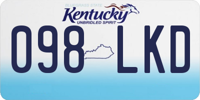 KY license plate 098LKD