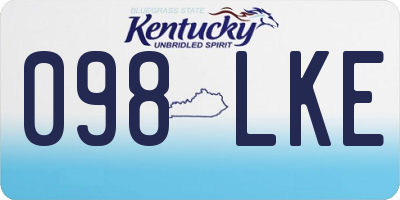 KY license plate 098LKE