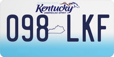 KY license plate 098LKF