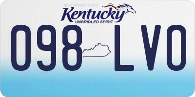 KY license plate 098LVO