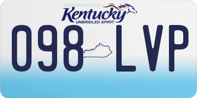 KY license plate 098LVP