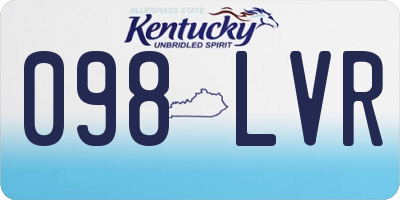 KY license plate 098LVR