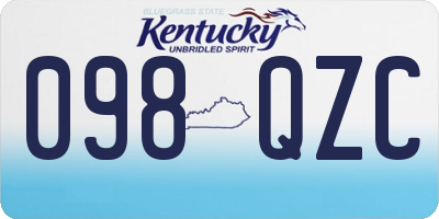 KY license plate 098QZC