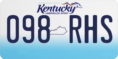 KY license plate 098RHS