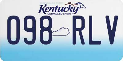 KY license plate 098RLV