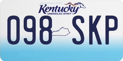 KY license plate 098SKP