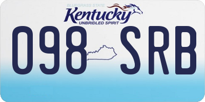 KY license plate 098SRB