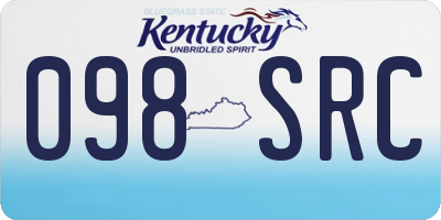 KY license plate 098SRC