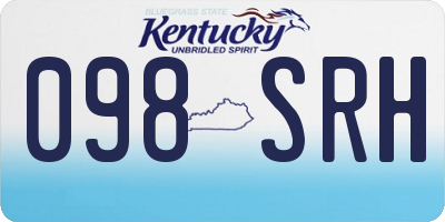 KY license plate 098SRH