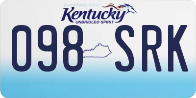 KY license plate 098SRK