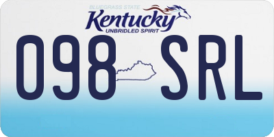 KY license plate 098SRL